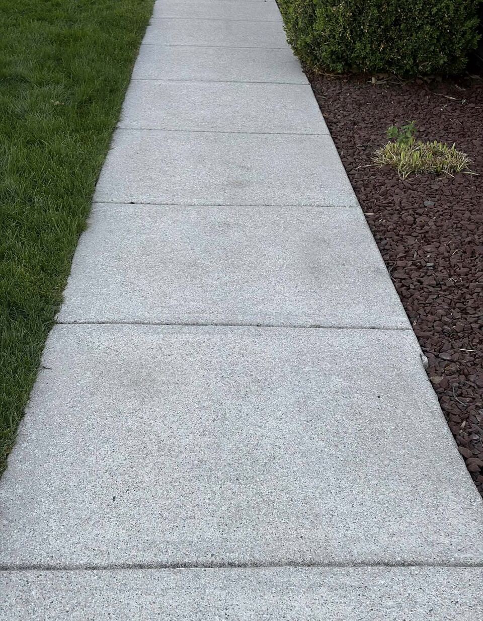 Property sidewalk cleaning