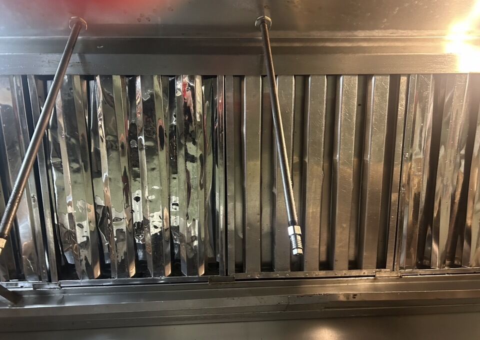 Restaurant exterior pressure washing